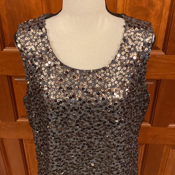 Gray Sequin Top - Picture 2 of 6